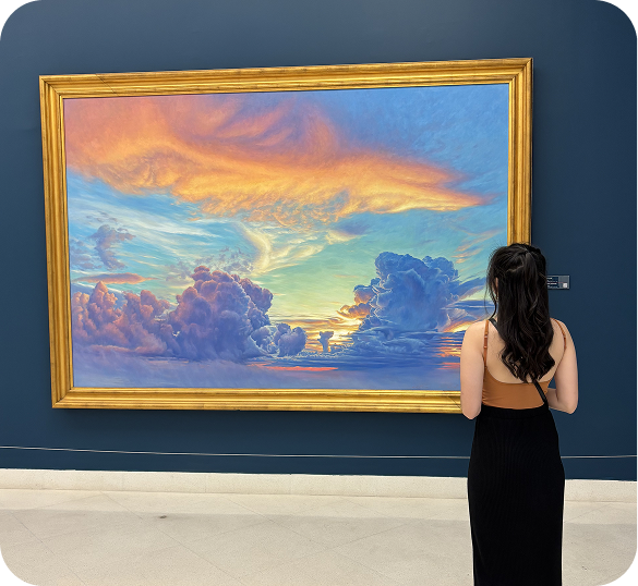Image of Aliza at the Art museum